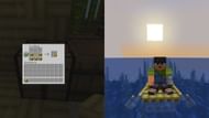 A new boat type - Raft (Image via Mojang)